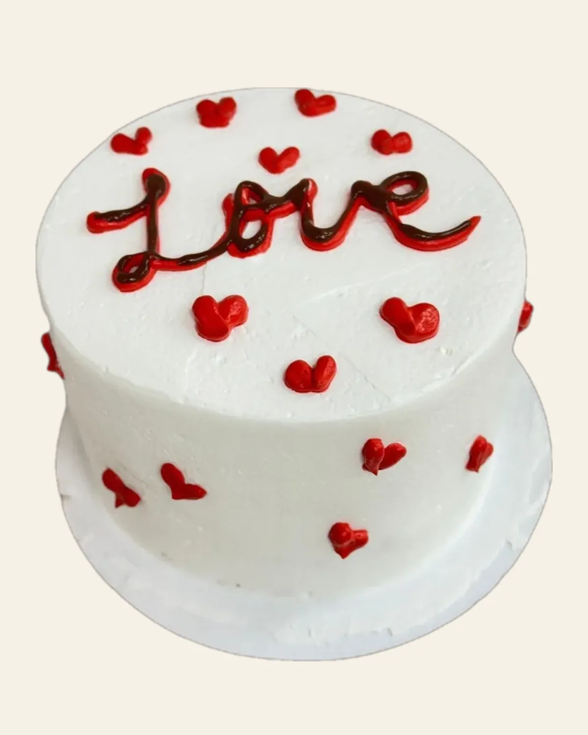 Romantic anniversary cake by The Cake Pantry, Fishers Indiana — design 5