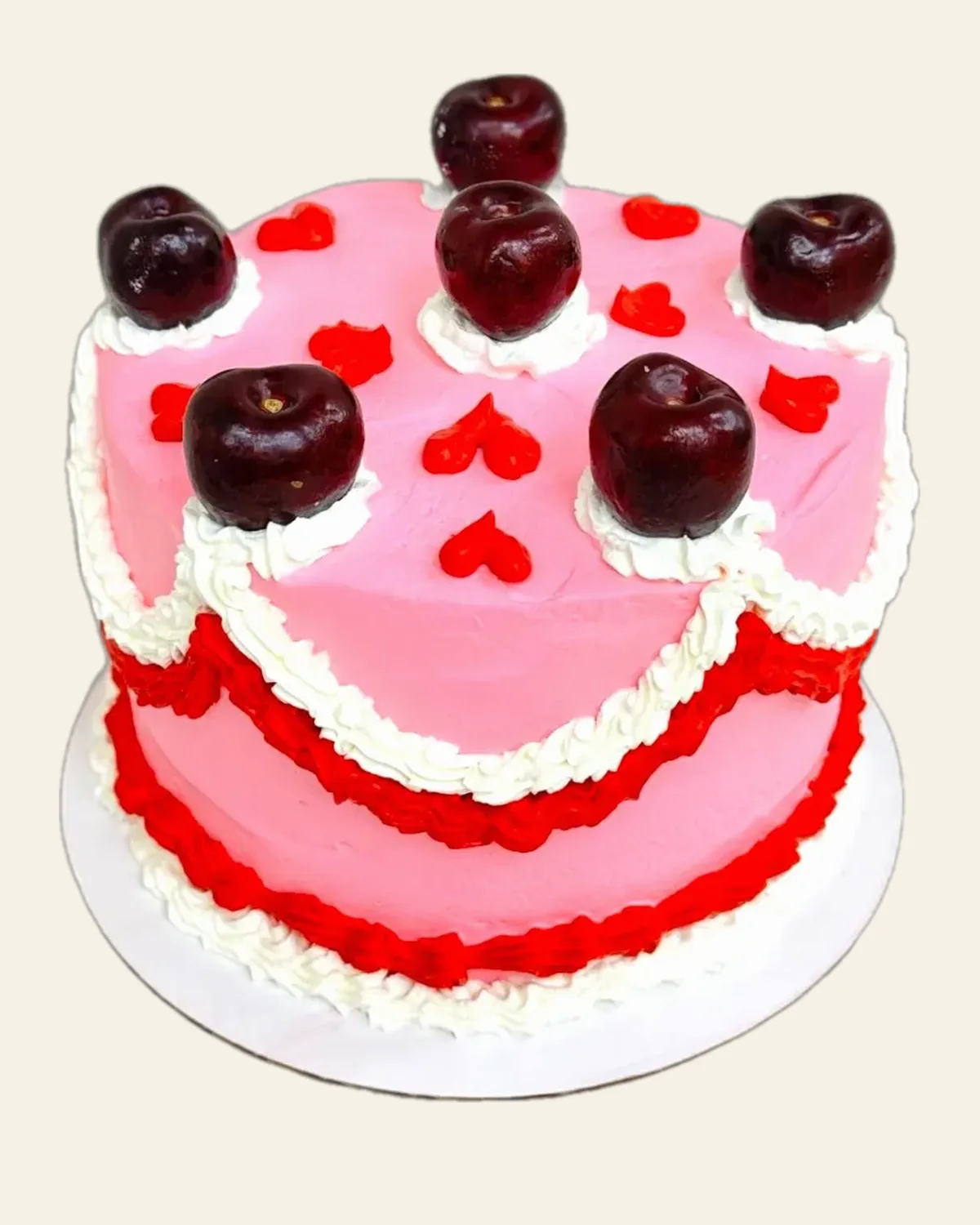 Romantic anniversary cake by The Cake Pantry, Fishers Indiana — design 6