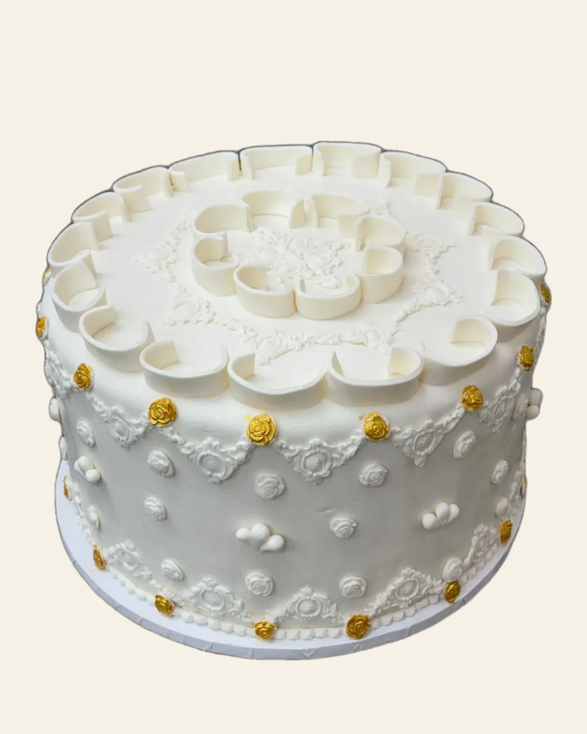 Floral buttercream cake by The Cake Pantry, Fishers Indiana — design 2