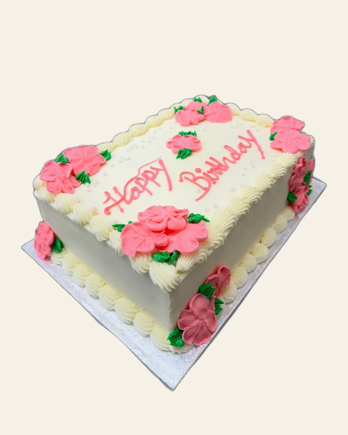 Floral buttercream cake by The Cake Pantry, Fishers Indiana — design 4