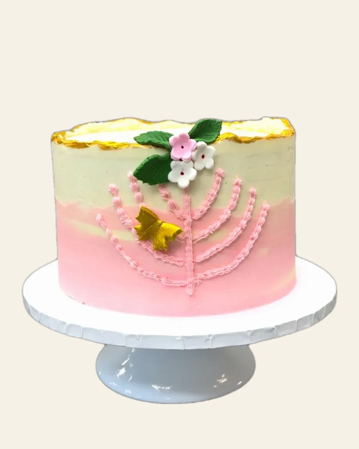 Floral buttercream cake by The Cake Pantry, Fishers Indiana — design 8