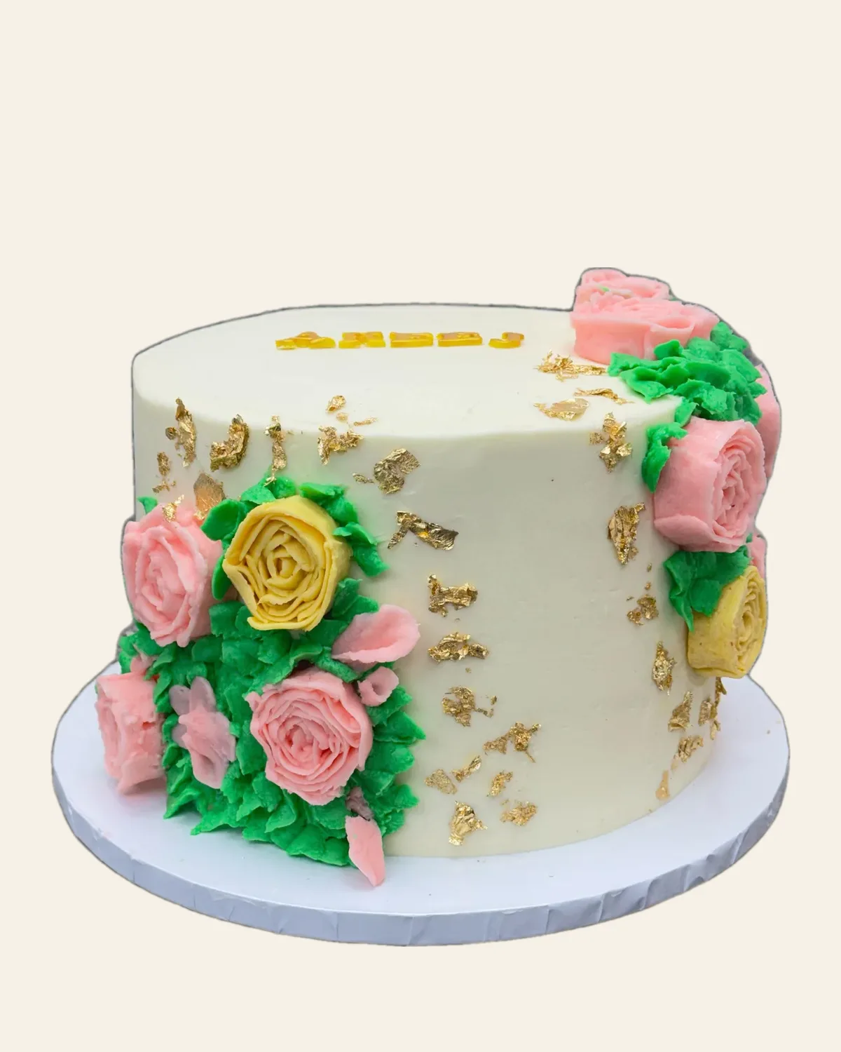 Floral buttercream cake by The Cake Pantry, Fishers Indiana — design 15