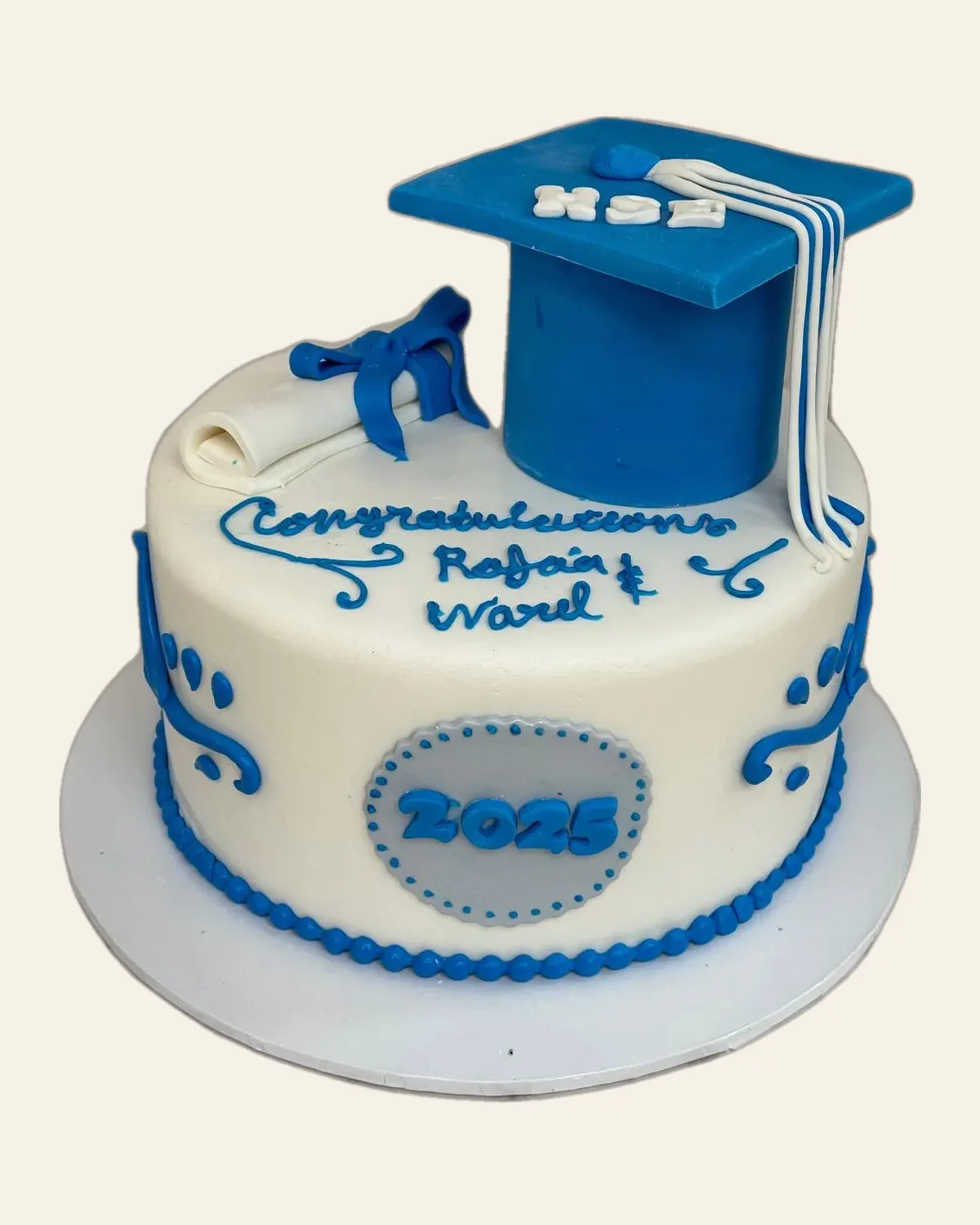 Graduation celebration cake by The Cake Pantry, Fishers Indiana — design 2