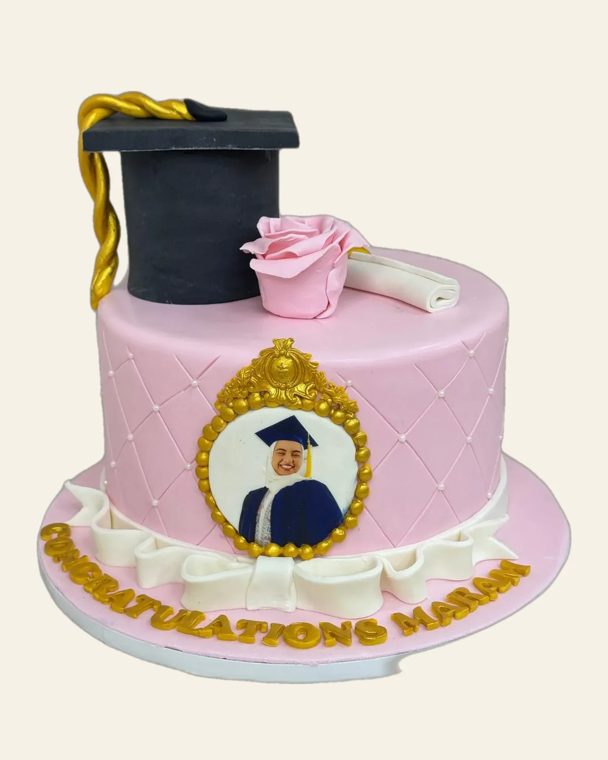 Graduation celebration cake by The Cake Pantry, Fishers Indiana — design 5
