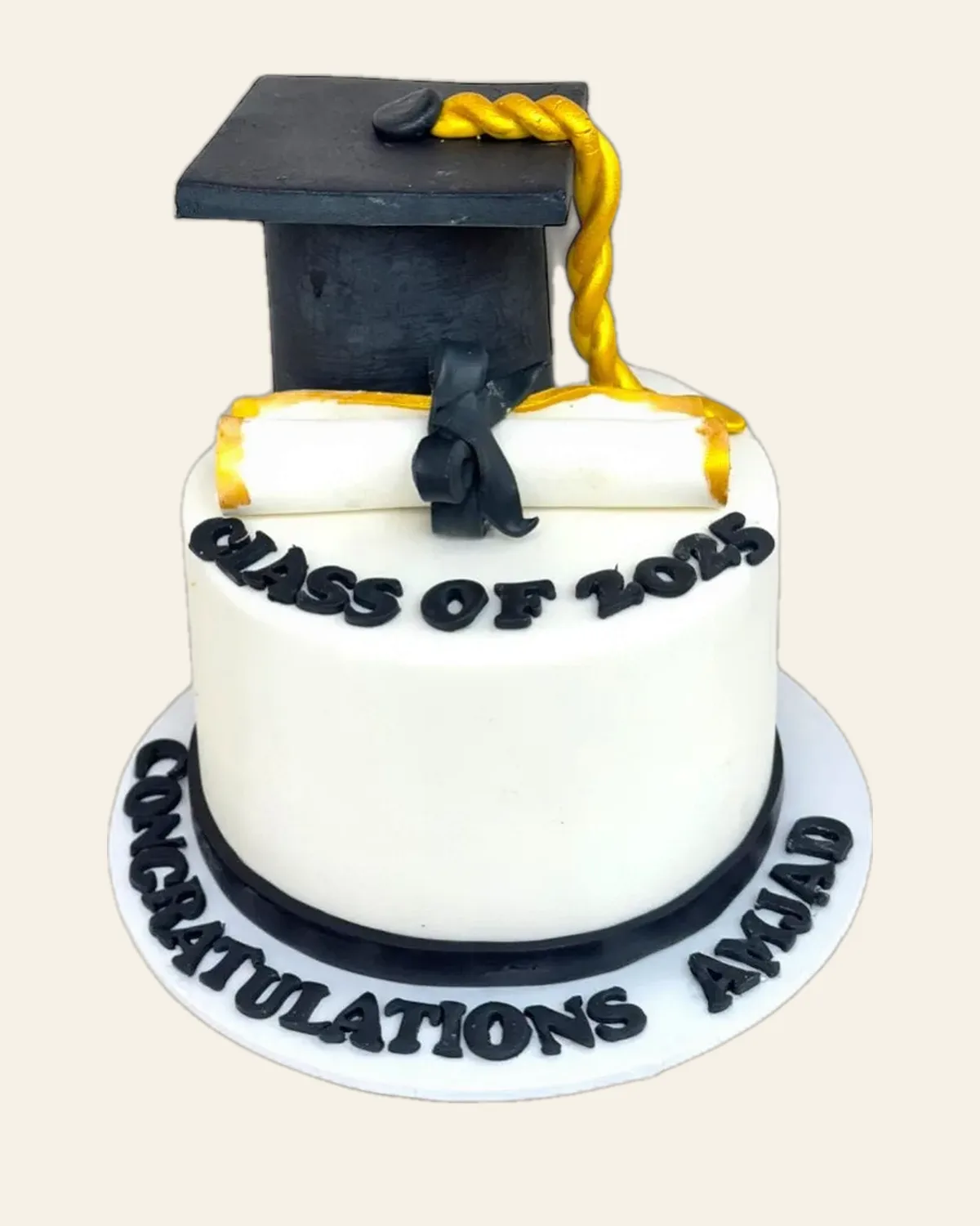 Graduation celebration cake by The Cake Pantry, Fishers Indiana — design 6