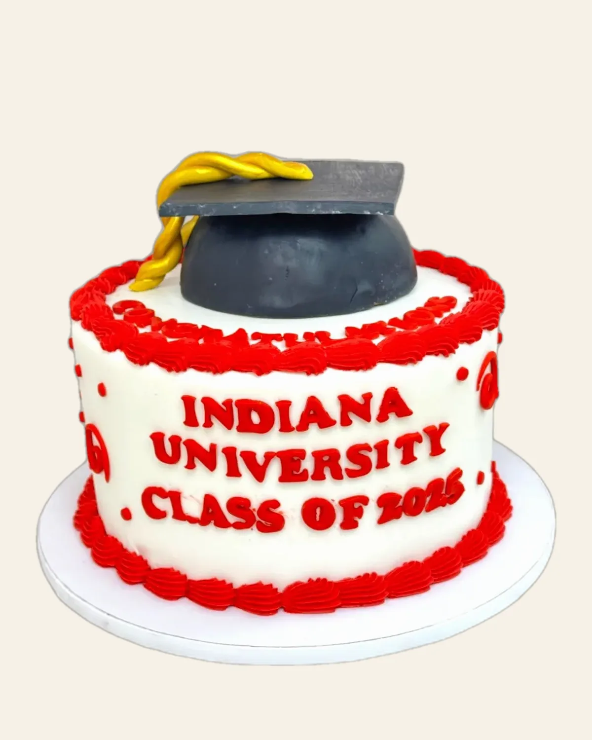 Graduation celebration cake by The Cake Pantry, Fishers Indiana — design 11