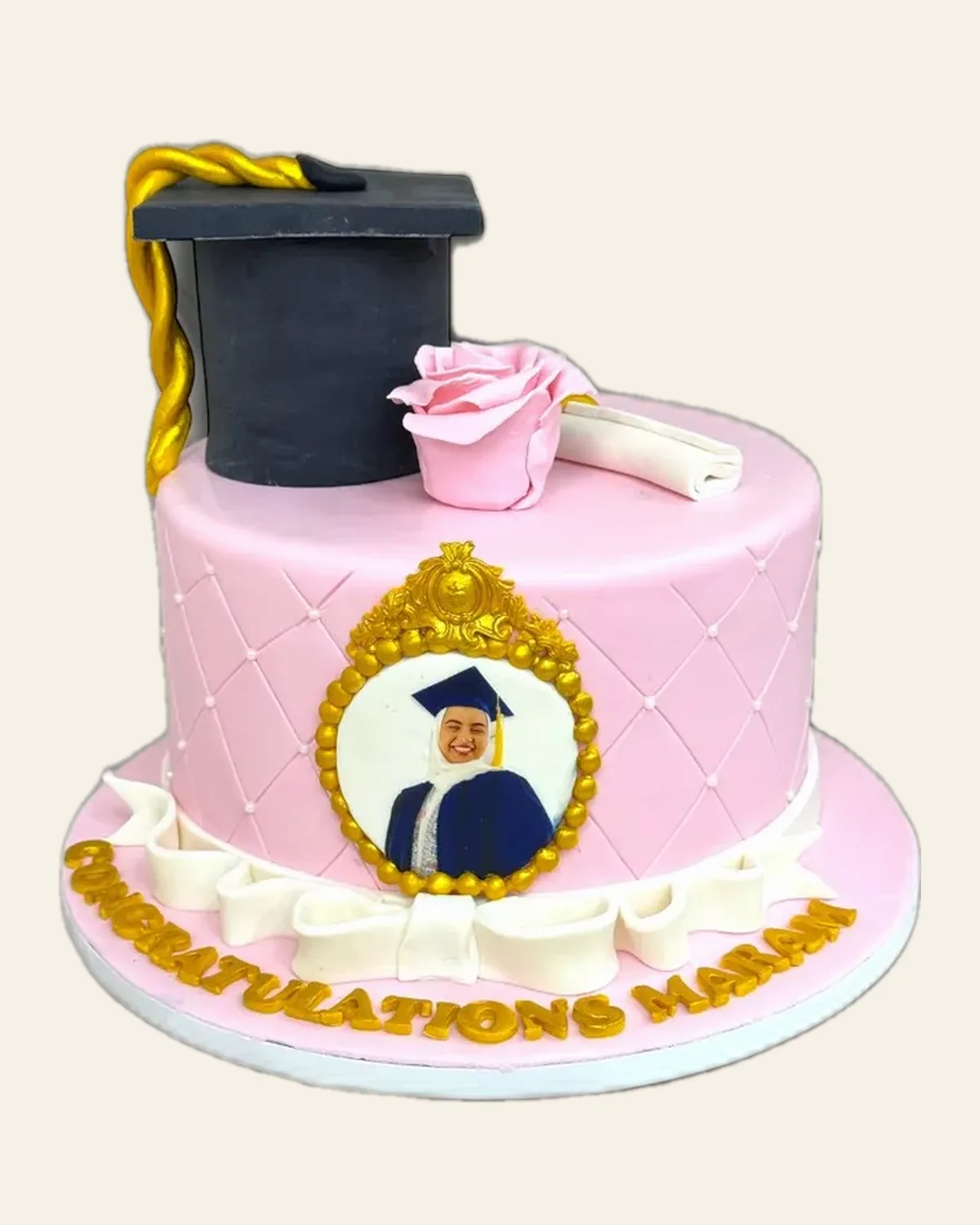 Graduation celebration cake by The Cake Pantry, Fishers Indiana — design 13
