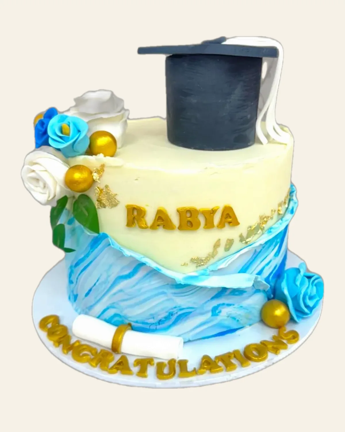 Graduation celebration cake by The Cake Pantry, Fishers Indiana — design 15
