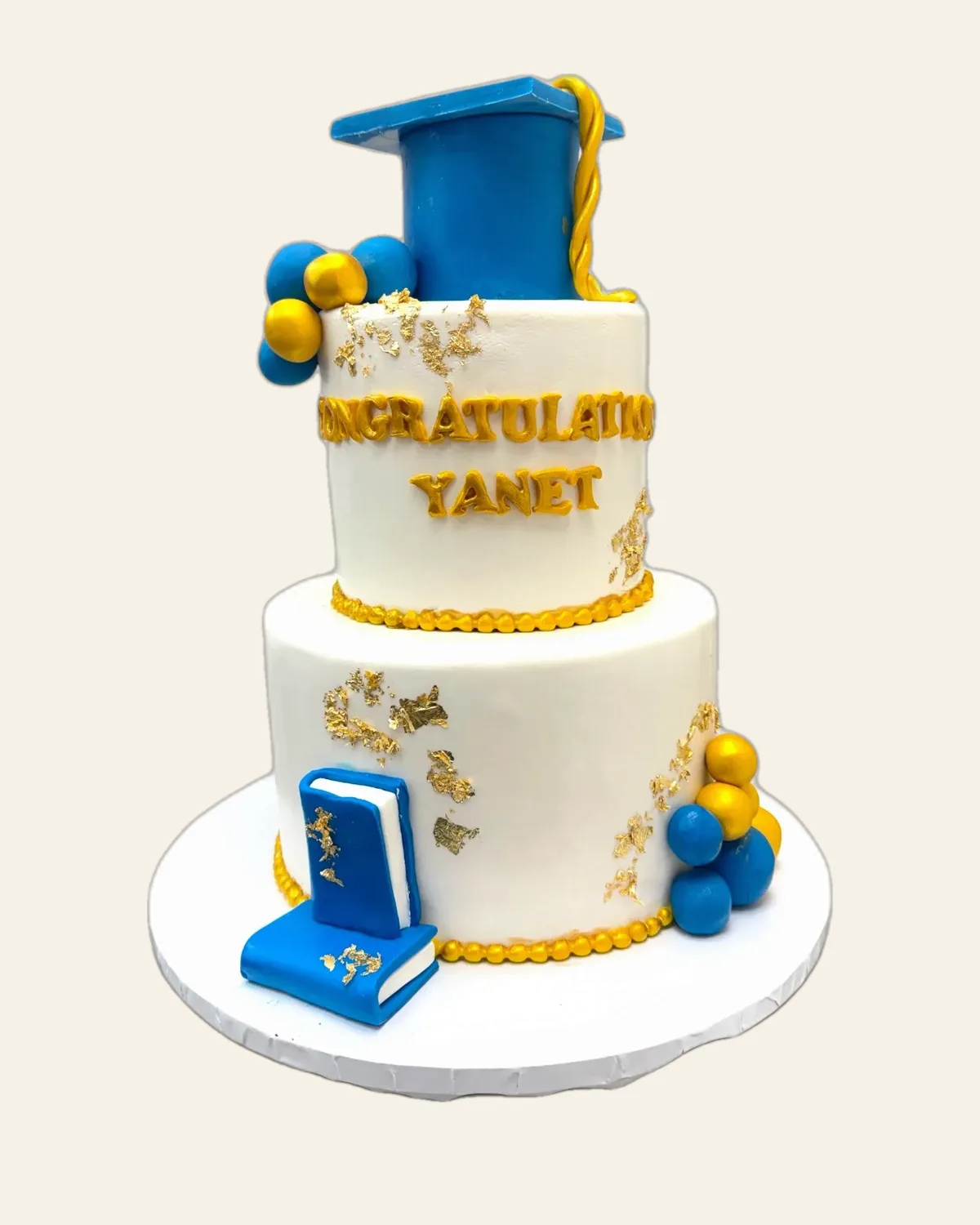 Graduation celebration cake by The Cake Pantry, Fishers Indiana — design 22