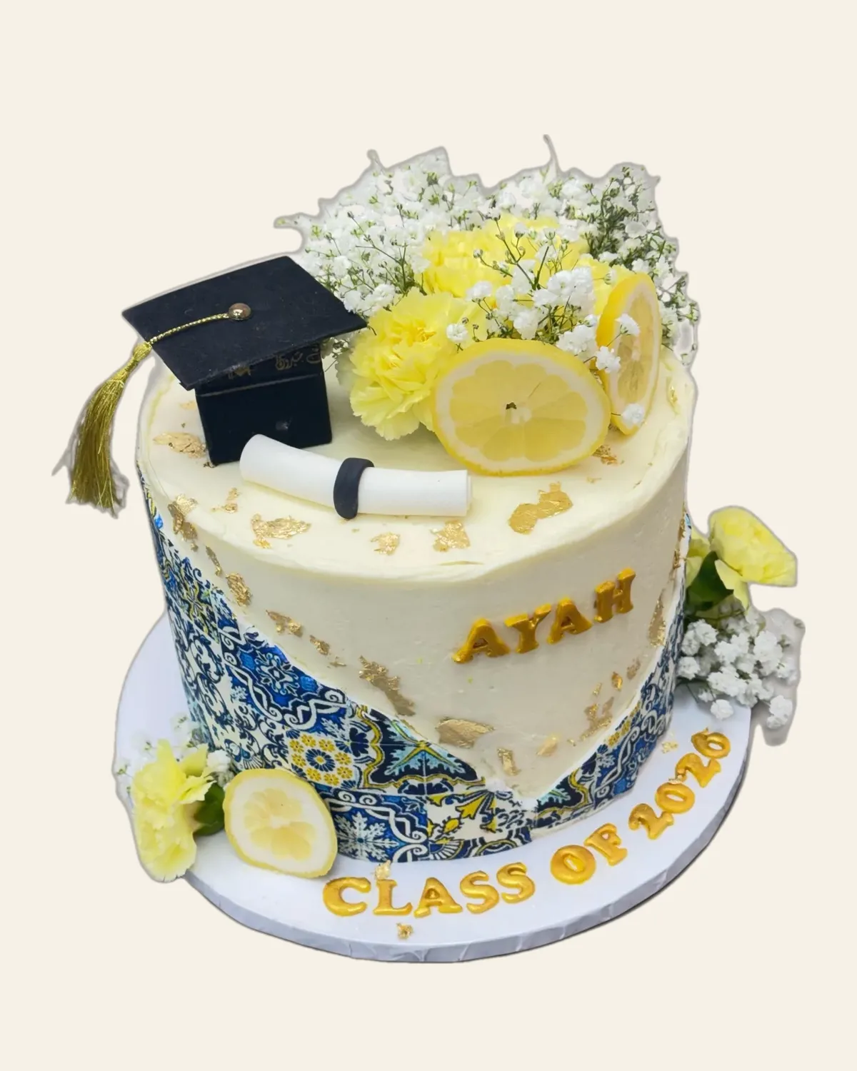 Graduation celebration cake by The Cake Pantry, Fishers Indiana — design 23