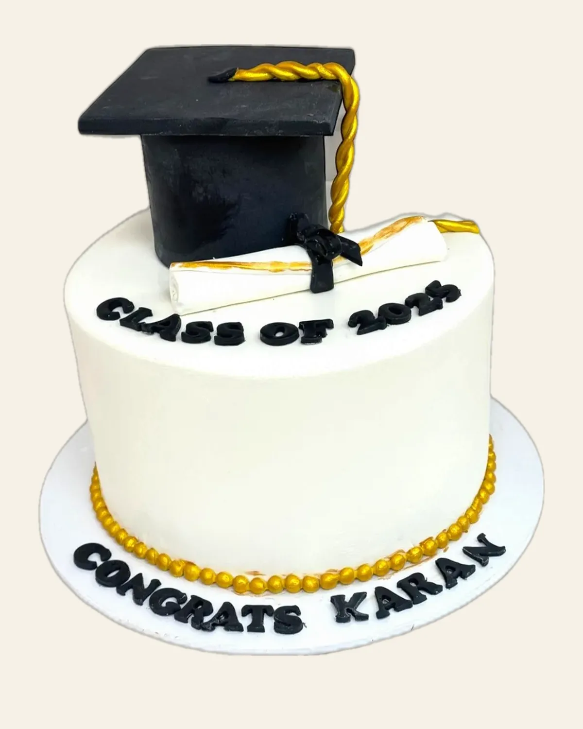 Graduation celebration cake by The Cake Pantry, Fishers Indiana — design 28